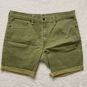 Levi’s Green Cuffed Shorts
